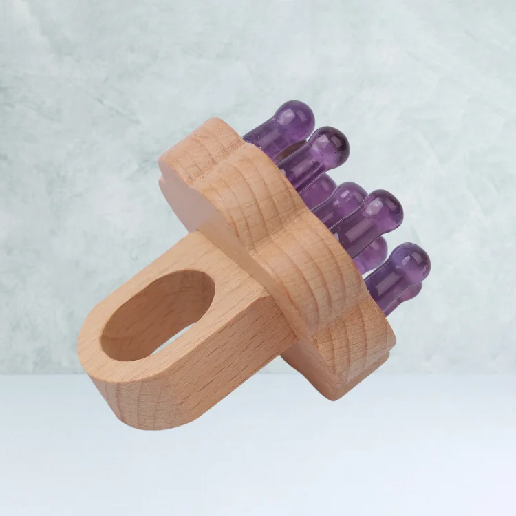 Amethyst Head Scalp Massage Tool